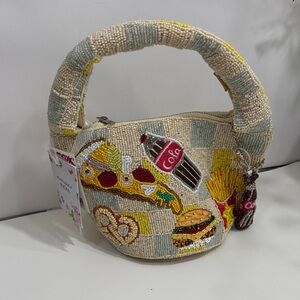 Viral beaded bag Colorful Beaded Fast Food Mini Bag